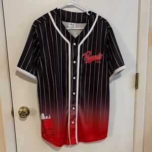 Peanuts Black and Red Gradient Men's Jersey